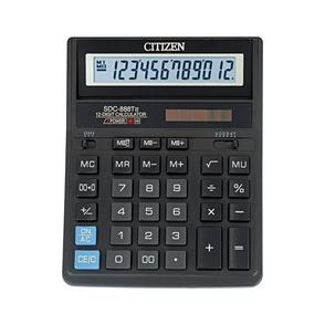 Калькулятор наст., SDC888TII, 12 раз., 00, 2-е пит(205х159х27мм) цвет корпуса в ассортименте