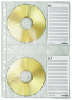 Карман с перфорацией, А4, для 4 CD (5 шт)