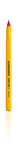 Ручка шариковая Tops 505F, одноразовая, красная, желтый корпус