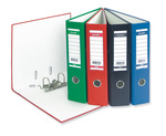Папка-файл Bantex Экономи, 1447-15, ламинированный картон, 5см, зеленый