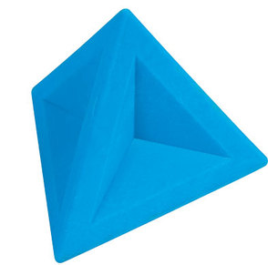 Ластик треугольный, 4,5х4,5х4 см, голубой (24)