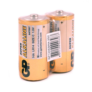Элементы питания батарейка GP Super C/LR14/14A алкалин, 2шт