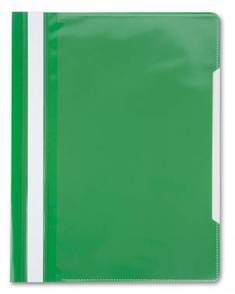 Папка-скоросшиватель PS-K20 А4 прозрачный карман на лицевой стороне зелен