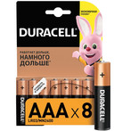 Батарейка ААA Duracell MN2400 (AAA), LR03-8BL NEW (216806) 8шт.