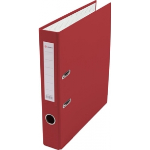 Папка-регистратор Lamark PP 50мм красный, металл.окантока, карман, собранная AF0601-RD1