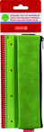 Пенал для карандашей и ручек на резинке зеленый Colour Code (6)
