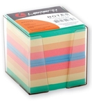Бумага для записи 90*90мм 900л цветная в прозрачном пластиковом боксе (NT0073)