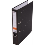 Папка-регистратор 50мм черный мрамор, метал.окантовка, собранный, Lamark (AF0701-BK1)