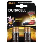 Батарейки DURACELL ААA/LR03-4BL BASIC бл/4
