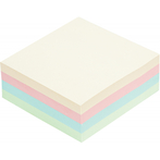 Блок-кубик Attache куб 76х76, пастель 4 цвета 400 л